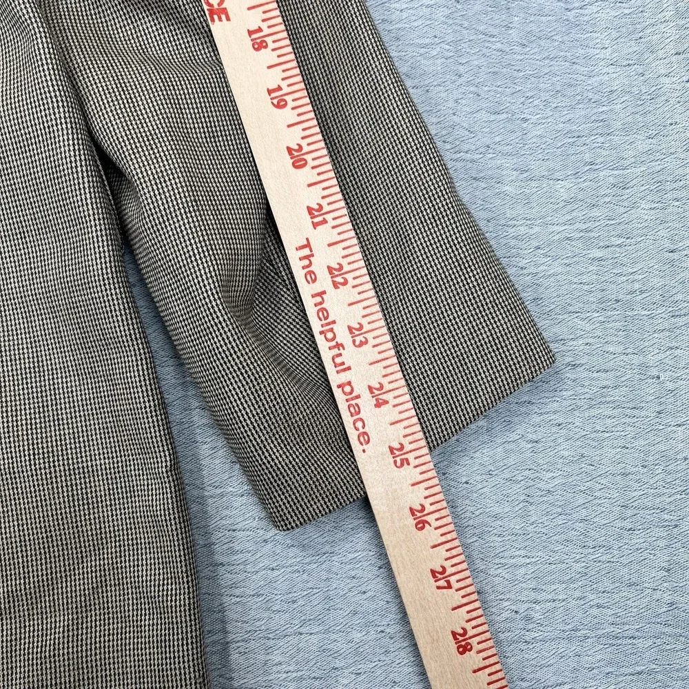 Vintage Oak Creek Sport Coat Mens 44R Beige Wool Houndstooth‎ Blazer USA MADE